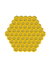 Interessante sechseckige Grafik, Bienenwaben mit 3D-Effekt als Vektorgrafik beliebig verlustfrei skalierbar