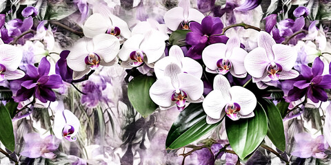 The png image was created by a generative AI, featuring an abstract aromatic and beautiful blooming beauty. - generative ai \n