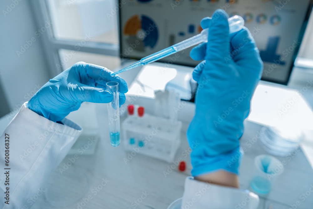Poster a medical professional who conducts tests for the presence of viruses and other pathogens in the lab