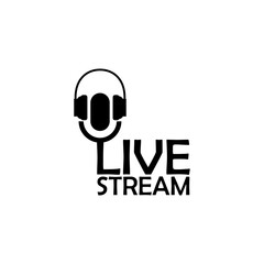 Live stream icon isolated on transparent background