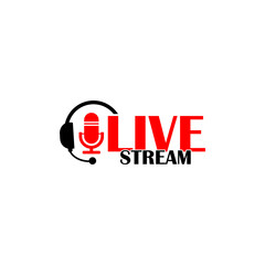 Live stream icon isolated on transparent background