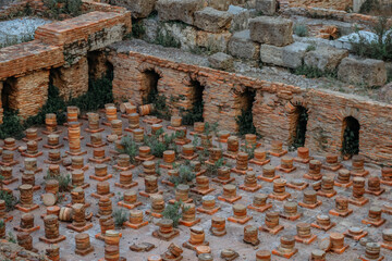 The ruins of the Roman baths in the center of Beirut