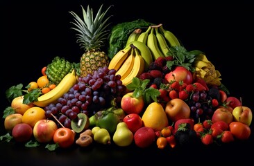 Different fruits and vegetables