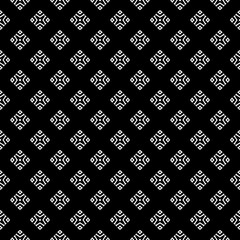 Black and white seamless pattern texture. Greyscale ornamental graphic design. Mosaic ornaments. Pattern template. Vector illustration. EPS10.