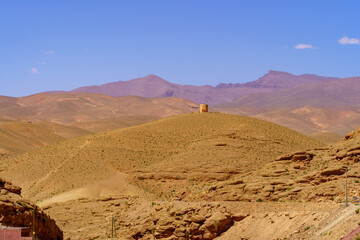 Landscape of the Sahara Desert and the Atlas