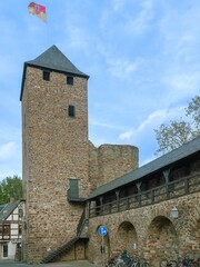 Fototapeta premium Historical Ahrtor with city wall in Ahrweiler