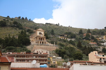 Fototapeta na wymiar View to church in Monreale to Palermo, Sicily Italy