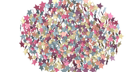 colorful Stars - Festive christmas card. Isolated illustration white background. - png transparent
