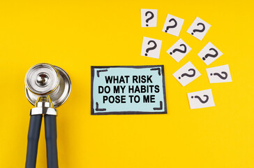 What risk do my habits pose to me