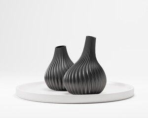 Vase, 3D Vase realistic, Ceramic