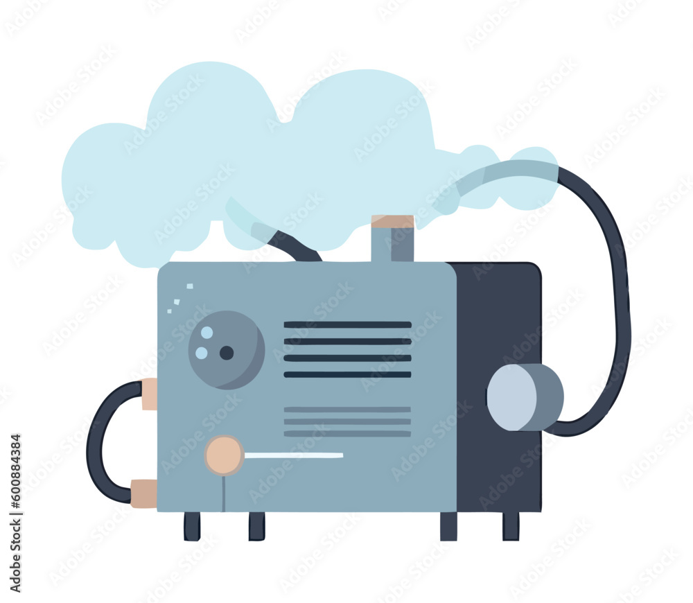 Wall mural Modern fog machine icon isolated