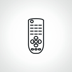 remote control line icon. TV remote control outline icon.