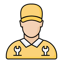 Repairer Line Color Icon