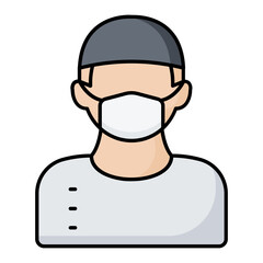 Surgeon Line Color Icon