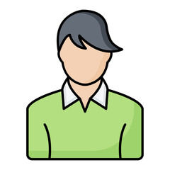 Singer Line Color Icon