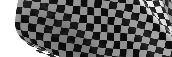 Fototapeta premium finish flag digital 3d race