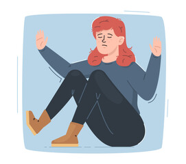 Feeling Isolated Concept Mental Health Illustration