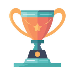 Success in sport gold trophy for championship win