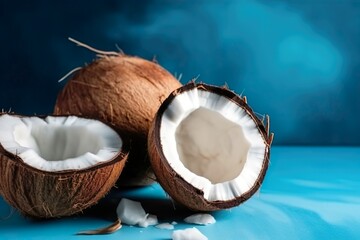 "Una bebida para relajarse: cocos frescos con un ambiente veraniego"
