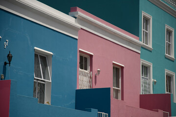 Colorful houses in cape town, South Africa