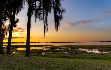 Sunset and Paddle Board