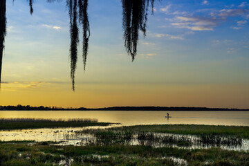 Sunset and Paddle Board