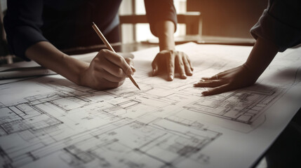 Skilled architects working in tandem to design innovative solutions Generative AI