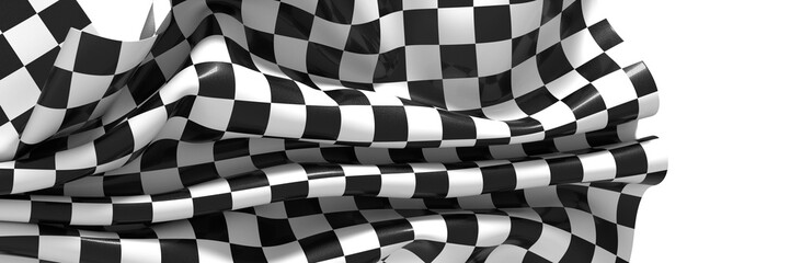 Obraz premium grid abstract background chess checkered flag finish line victory 3d rendering