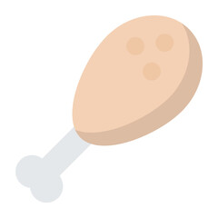 Chicken Fowl Flat Icon