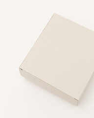 cardboard box isolated on white view from above