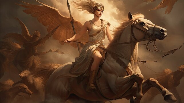 Regal and Powerful: Hera, the Ancient Greek Goddess of Women and Childbirth by Generative AI