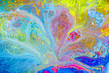 Acrylic Pour Color Liquid marble abstract surfaces Design.