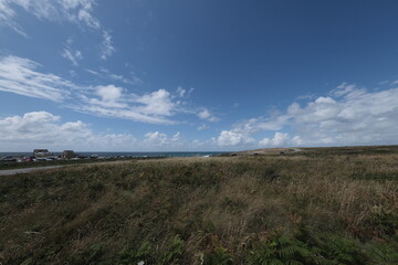 Skies, shot with a wide-angle lens. Perspectives are distorted, and skies look wider and more dynamic. Shot from the French coast and its countryside.