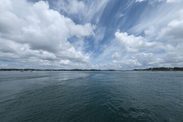 Skies, shot with a wide-angle lens. Perspectives are distorted, and skies look wider and more dynamic. Shot from the French coast and its countryside.