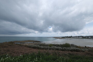 Skies, shot with a wide-angle lens. Perspectives are distorted, and skies look wider and more dynamic. Shot from the French coast and its countryside.