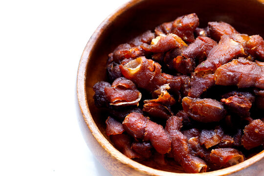 Sour tamarind on white background.
