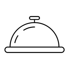 Food Hood Thin Line Icon