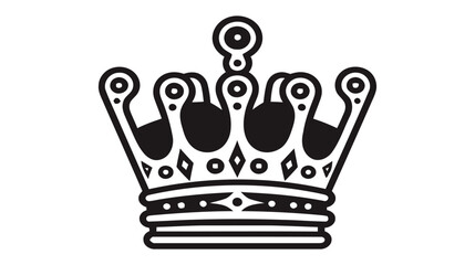 Crown Icon in trendy flat style isolated on white background. Vector illustration