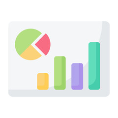 Analytic Flat Icon