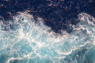 Fototapeta premium Ocean water texture at sunset 2