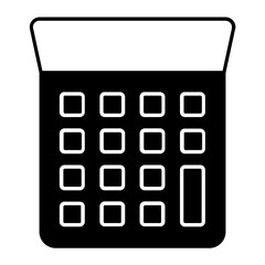 Calculator Glyph Icon