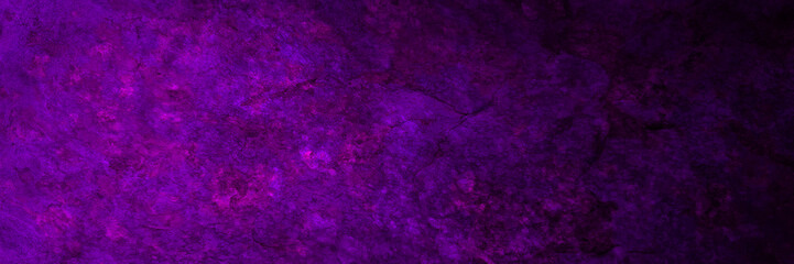 Rich dark purple and black background and old grunge marbled texture design, website template or header background with dramatic gradient purple pink and black colors on border