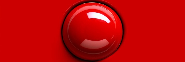 Red button on a red background (generative ai)