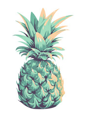 Fresh pineapple, ripe and juicy summer snack