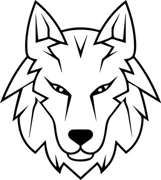 Wolf Head silhouette Logo Icon Template © fysaladobe