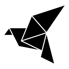 Origami Glyph Icon