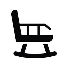 retirement glyph icon illustration vector graphic