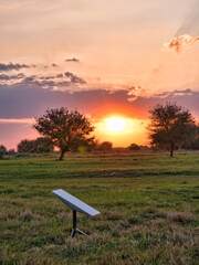 Starlink Antenna and sunset SpaceX Elon Musk