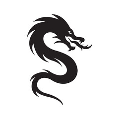 dragon icon logo vector design template