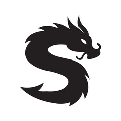 dragon icon logo vector design template